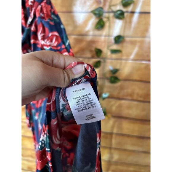 Chelsea28 Floral Wrap Midi Dress With Pockets Size Small - Picture 5 of 7